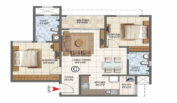 Birla Tisya Floor Plan