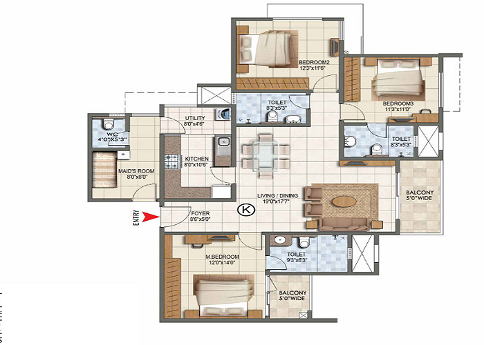 Birla Niyaara Floor Plan